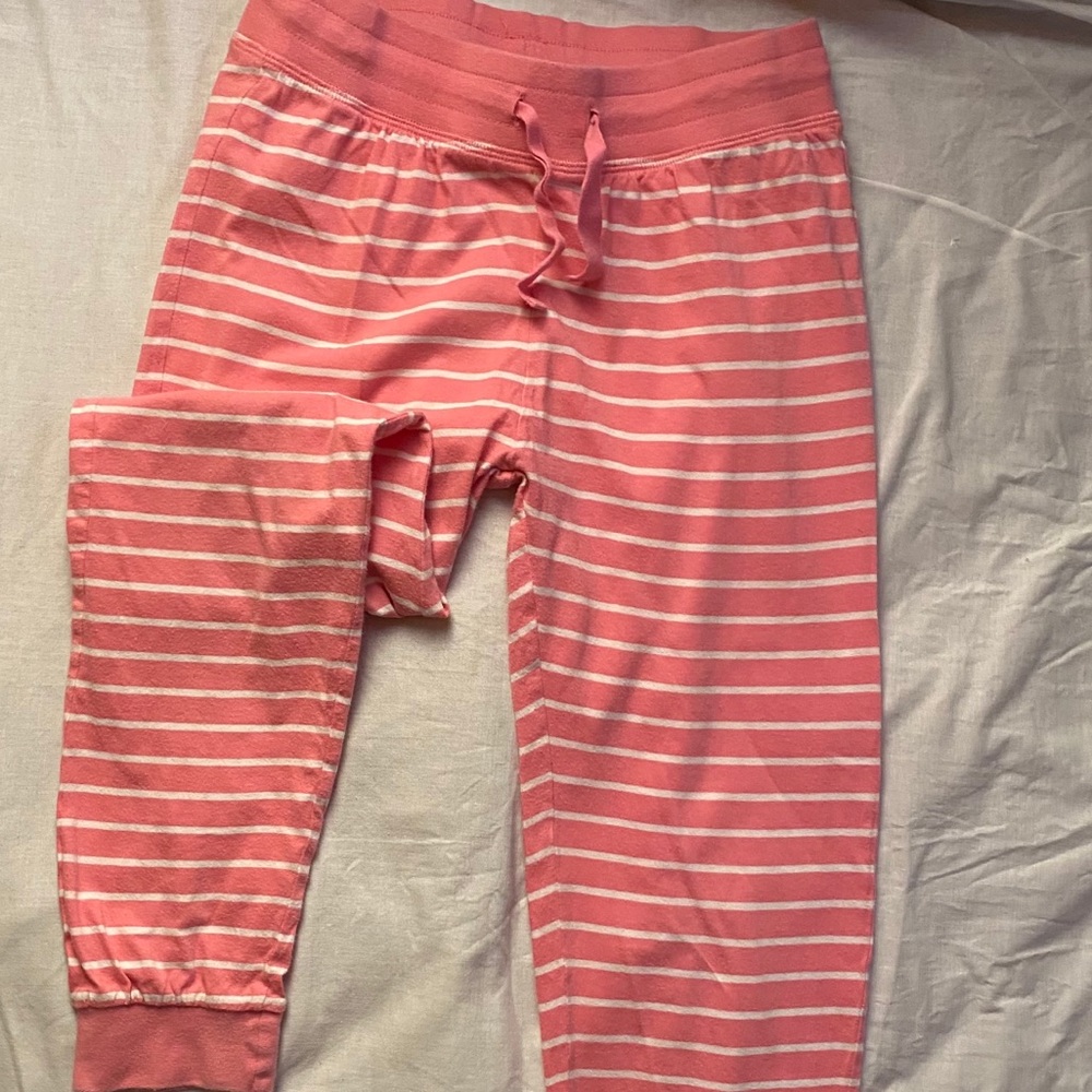 Lindex pink & white pajamas